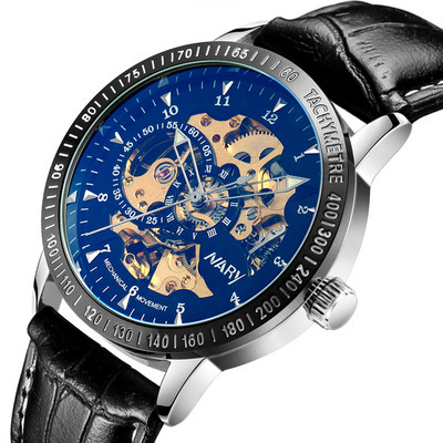 Veekindel mehaaniline käekell roostevabast terasest rihmaga