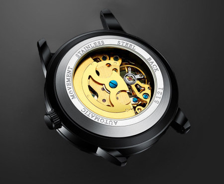 Veekindel mehaaniline käekell roostevabast terasest rihmaga