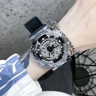 Ανδρικό αθλητικό ρολόι με - λαστιχένιο λουράκι