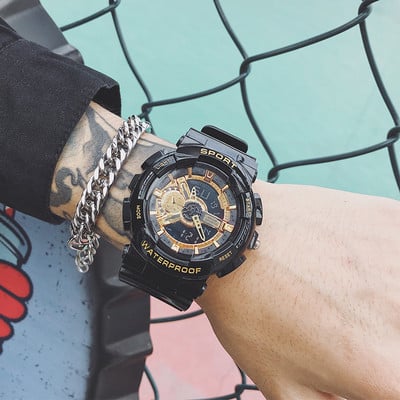 Ανδρικό αθλητικό ρολόι με - λαστιχένιο λουράκι