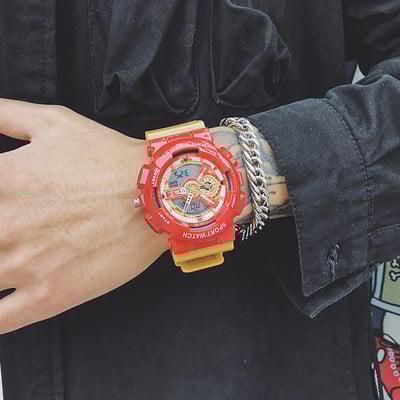 Ανδρικό αθλητικό ρολόι με - λαστιχένιο λουράκι