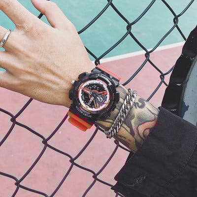 Ανδρικό αθλητικό ρολόι με - λαστιχένιο λουράκι