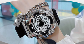 Водоустойчив гумен часовник - спортен модел
