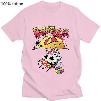 Μπλουζάκι Roast Beef Tshirt Kawaii Cow γραφικό κοντομάνικο T-shirt Harajuku T-shirt Γυναικεία/ανδρικά ρούχα Hip hop βαμβακερό μπλουζάκι