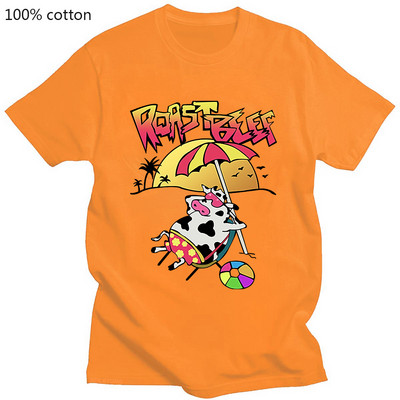 Roast Beef póló póló Kawaii Cow Grafikus rövid ujjú póló Harajuku póló Női/Férfi ruházat Hip Hop pamut póló