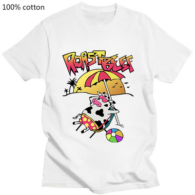 Roast Beef póló póló Kawaii Cow Grafikus rövid ujjú póló Harajuku póló Női/Férfi ruházat Hip Hop pamut póló
