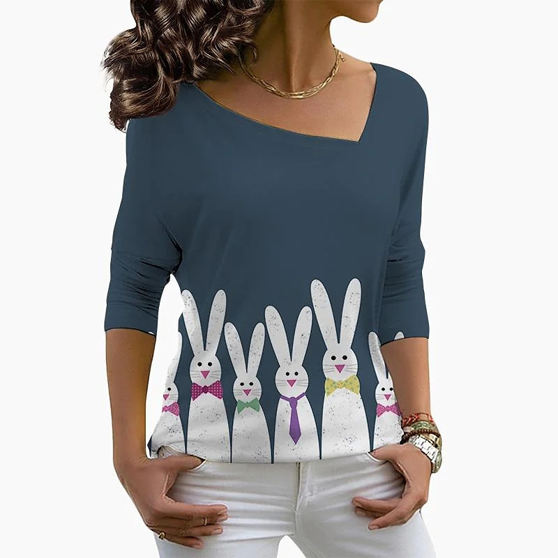 2022 m. Flower Dragonfly Print ilgomis rankovėmis, negabaritinės spalvos, seksualūs marškinėliai V formos iškirpte Madingi laisvalaikio megztiniai, rudens žiemos moteriški drabužiai