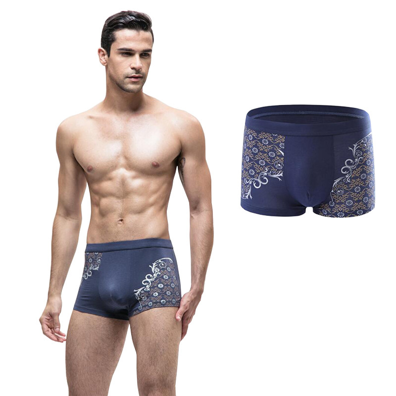 4 bucăți/lot Chiloți pentru bărbați Lenjerie de corp Boxeri de modă cu imprimeu de înaltă calitate Modal de dimensiuni mari Boxeri pentru bărbați Boxer Homme Boxershorts