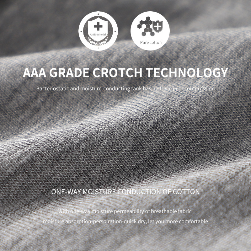 MiiOW 3 bucăți boxeri sport din fibră de poliester, grad 3A, absorbanți de umiditate, elastici, moale, chiloți bărbați