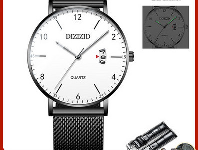 Új modell férfi karóra fém vagy bőr szíjjal