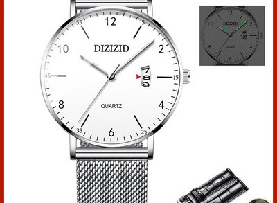 Új modell férfi karóra fém vagy bőr szíjjal