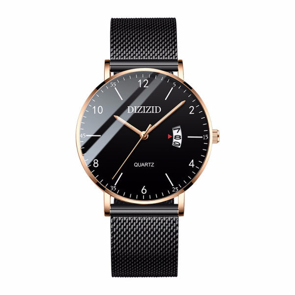 Új modell férfi karóra fém vagy bőr szíjjal