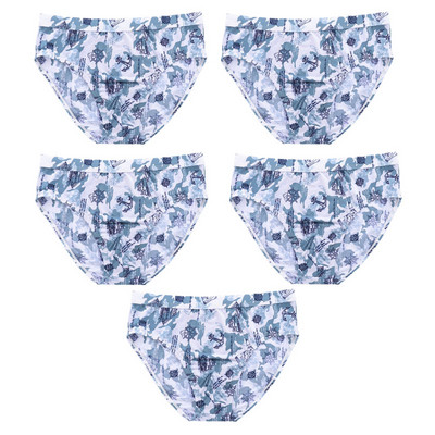 5 csomag Férfi Nagy méretű Alsónadrág Jégselyem Alsónadrág Alsónadrág Bugyi Alsó Rövidnadrág Fehérnemű Homme Print Szexi Fehérnemű L-5XL
