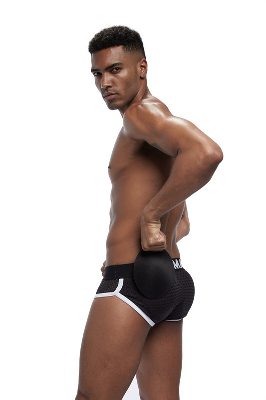 naujas tinklinis kvėpuojantis vyriškas apatinis trikotažas priekinis kaušelis + užpakalinės vyriškos klubinės kelnaitės su paminkštinimu ir nuimamos