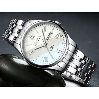 Ceas elegant pentru bărbați cu curea din piele