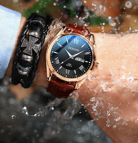 Ceas elegant pentru bărbați cu curea din piele