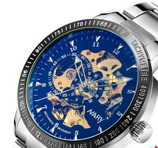 Vízálló férfi karóra bőr szíjjal