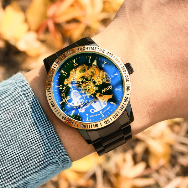 Vízálló férfi karóra bőr szíjjal