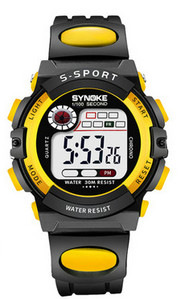 Vízálló férfi karóra digitális mechanizmussal, ébresztőórával és naptárral