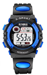 Vízálló férfi karóra digitális mechanizmussal, ébresztőórával és naptárral