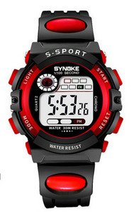 Vízálló férfi karóra digitális mechanizmussal, ébresztőórával és naptárral