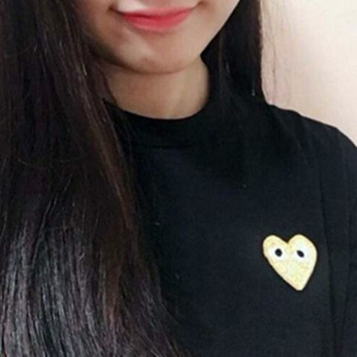 Nyári szerelem szív hímzés Női pólók alkalmi O nyakú rövid ujjú pár fehér pamut póló Harajuku laza pulóver felsők