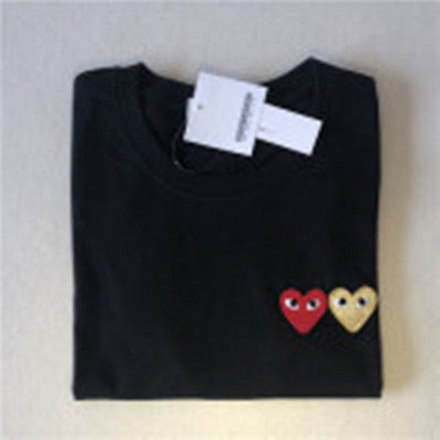 Nyári szerelem szív hímzés Női pólók alkalmi O nyakú rövid ujjú pár fehér pamut póló Harajuku laza pulóver felsők