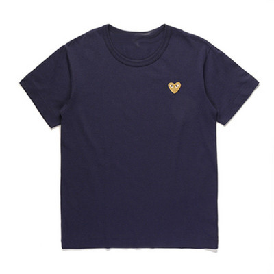 Nyári szerelem szív hímzés Női pólók alkalmi O nyakú rövid ujjú pár fehér pamut póló Harajuku laza pulóver felsők