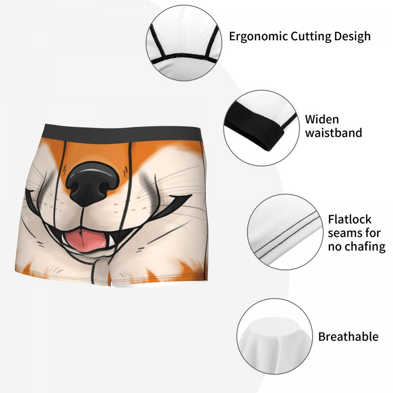 Bărbați Boxer Chiloți Fox Lenjerie Respirabilă Homme Printed Plus Size Chiloți