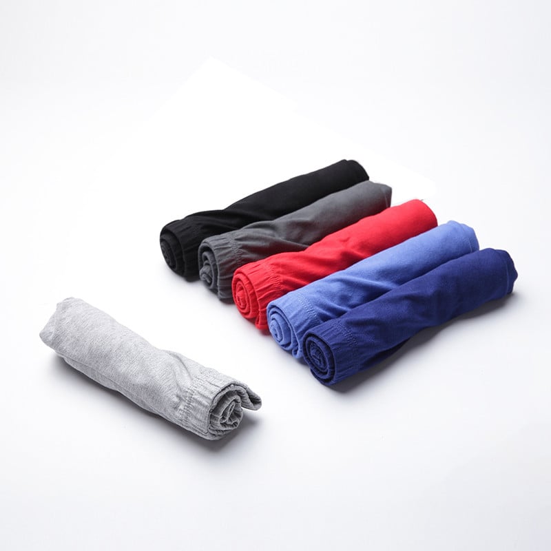 6 vnt./partija Vyriškos kelnaitės Vyriškos 100 % medvilnės kvėpuojantis apatinis trikotažas Didelio dydžio L-4XL apatinis trikotažas vyrams Madingi medvilniniai boksai