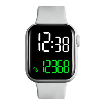 Muški elektronički sat s gumenim remenom