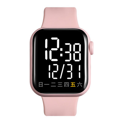 Muški elektronički sat s gumenim remenom