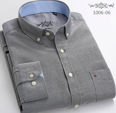 S~6XL medvilniniai Oksfordo marškiniai vyriški ilgomis rankovėmis languoti dryžuoti laisvalaikio marškiniai vyriški, įprasto prigludimo kišeniniai darbo vyriški marškiniai