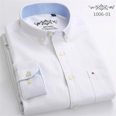 S~6XL medvilniniai Oksfordo marškiniai vyriški ilgomis rankovėmis languoti dryžuoti laisvalaikio marškiniai vyriški, įprasto prigludimo kišeniniai darbo vyriški marškiniai