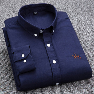 S~6XL medvilniniai Oksfordo marškiniai vyriški ilgomis rankovėmis languoti dryžuoti laisvalaikio marškiniai vyriški, įprasto prigludimo kišeniniai darbo vyriški marškiniai