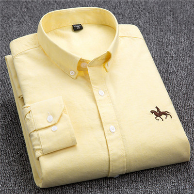 S~6XL medvilniniai Oksfordo marškiniai vyriški ilgomis rankovėmis languoti dryžuoti laisvalaikio marškiniai vyriški, įprasto prigludimo kišeniniai darbo vyriški marškiniai