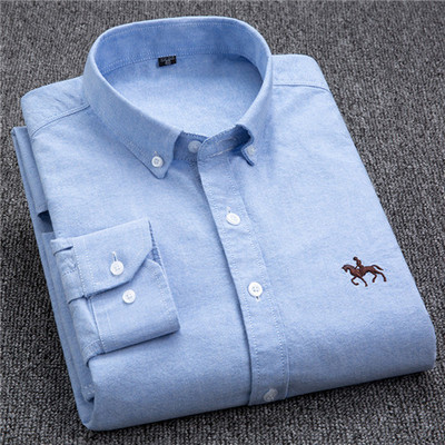 S~6XL medvilniniai Oksfordo marškiniai vyriški ilgomis rankovėmis languoti dryžuoti laisvalaikio marškiniai vyriški, įprasto prigludimo kišeniniai darbo vyriški marškiniai