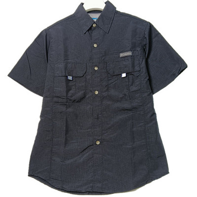 Cămașă de pescuit cu dungi pentru bărbați 2022 Cămașă ocazională Cămăși cu mânecă scurtă pentru bărbați Bluse Camisa Masculina largi de vârstă mijlocie și vârstnici