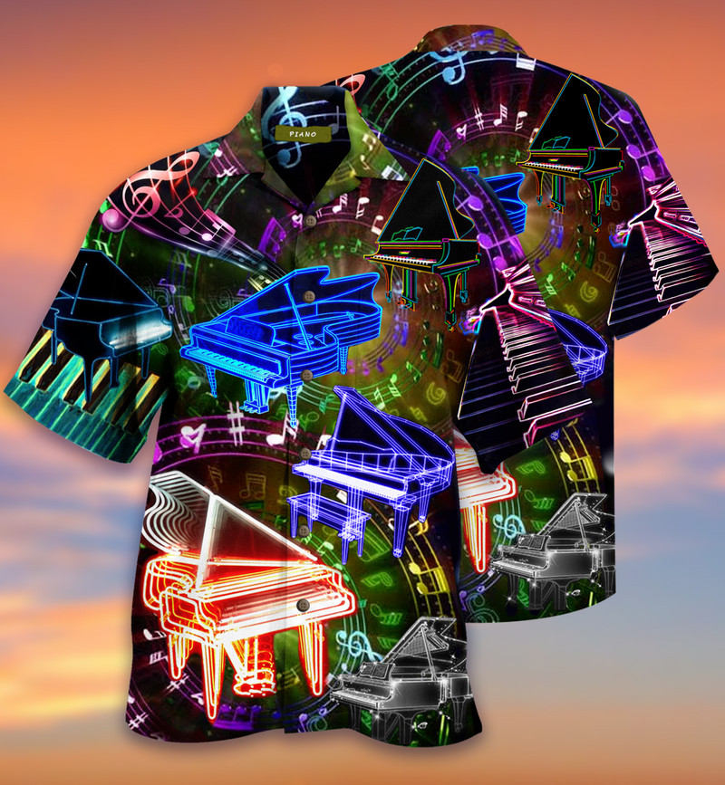 Cămașă hawaiană pentru bărbați 2022 Cămașă supradimensionată muzicală Harajuku, imprimeu la modă, cu mânecă scurtă, pentru plajă, tricou, îmbrăcăminte pentru bărbați, Camisa
