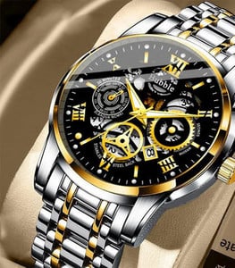 Elegantne roostevabast terasest mehaaniline käekell