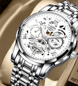 Elegantne roostevabast terasest mehaaniline käekell