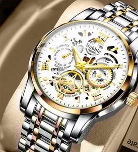 Elegantne roostevabast terasest mehaaniline käekell