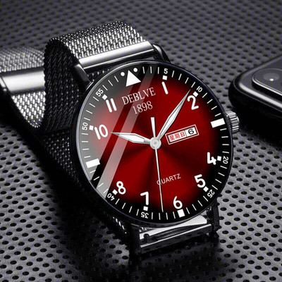 Vyriškas mechaninis laikrodis su nerūdijančio plieno apyranke – atsparus vandeniui