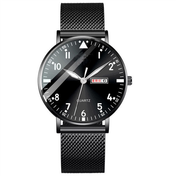 Vyriškas mechaninis laikrodis su nerūdijančio plieno apyranke – atsparus vandeniui