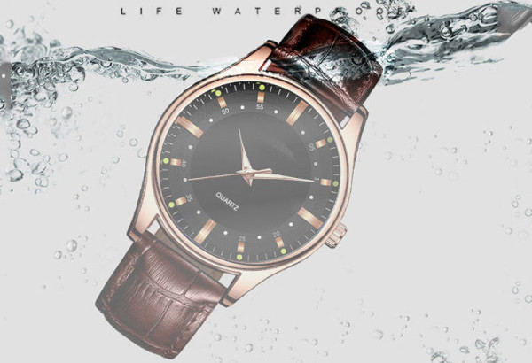 Naujo modelio vyriškas laikrodis su odiniu dirželiu