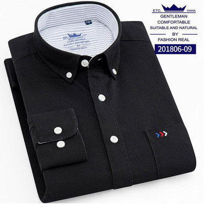 Cămăși de înaltă calitate, 100% bumbac, Oxford, pentru bărbați, cu mâneci lungi, ocazional, slim-fit, în carouri/în dungi, cămașă de rochie pentru bărbați Cămăși de afaceri