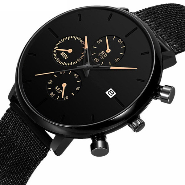 Ceas bărbătesc mecanic cu cadran rotund