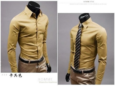 2019 Férfi karcsúsított, egyedi nyakkivágású, stílusos ruha, hosszú ujjú, alkalmi ingek férfi ing Camisa Camisas Masculina lehajtható gallér