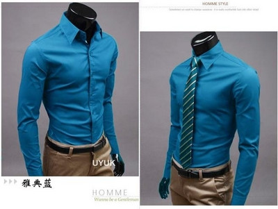 2019 Férfi karcsúsított, egyedi nyakkivágású, stílusos ruha, hosszú ujjú, alkalmi ingek férfi ing Camisa Camisas Masculina lehajtható gallér