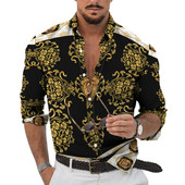 Muške košulje dugih rukava 2022. Vruća rasprodaja, nove 3D životinje, nepravilan Harajuku print, retro modni kardigan s gumbima, prevelike majice za zabave